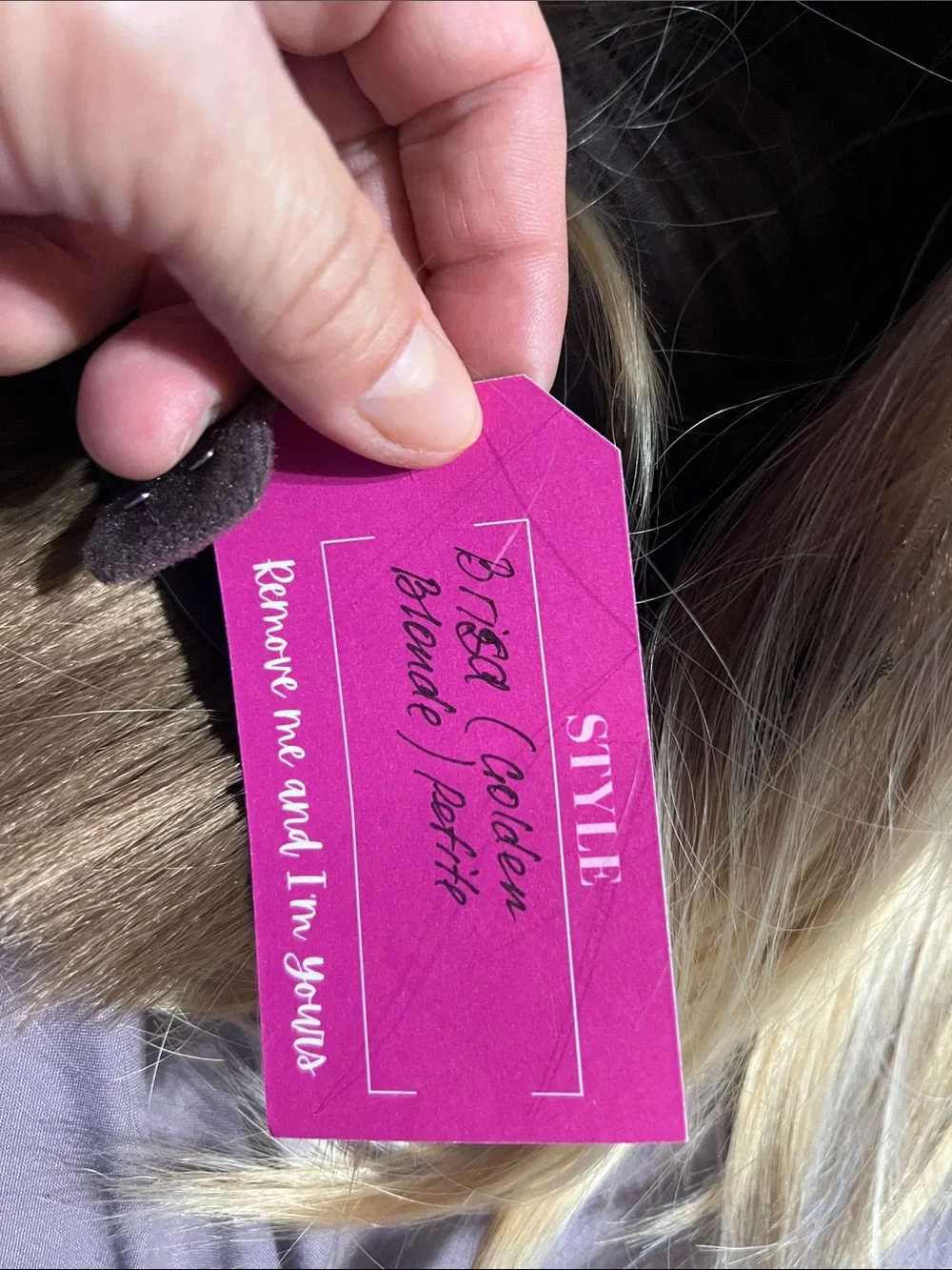 Golden blonde bob